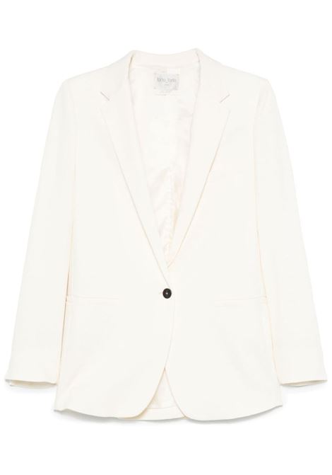 Blazer in crêpe de chine in bianco Forte forte - donna